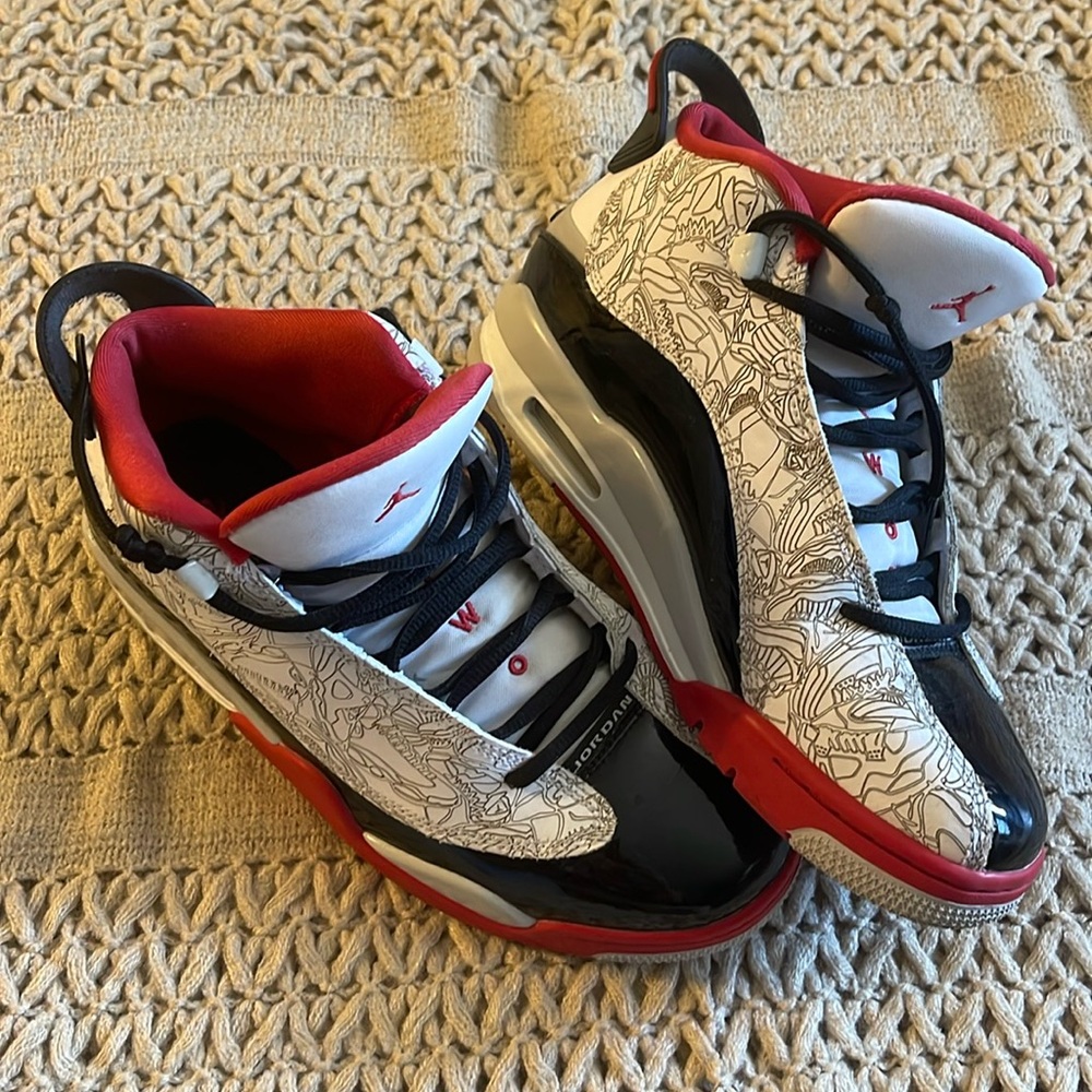 Jordan Sneakers - Red, Black, White